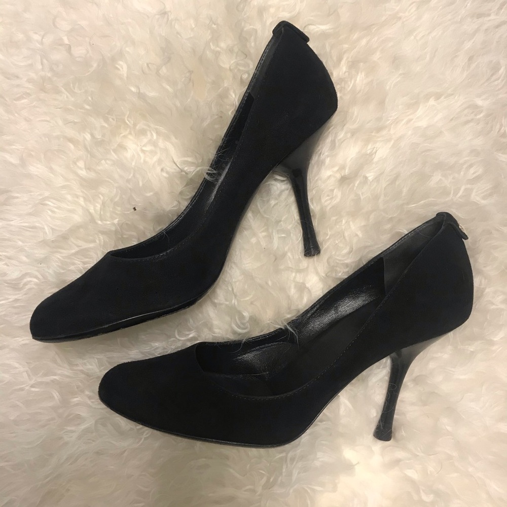 Pre-owned Gucci Black Suede Pumps 6B